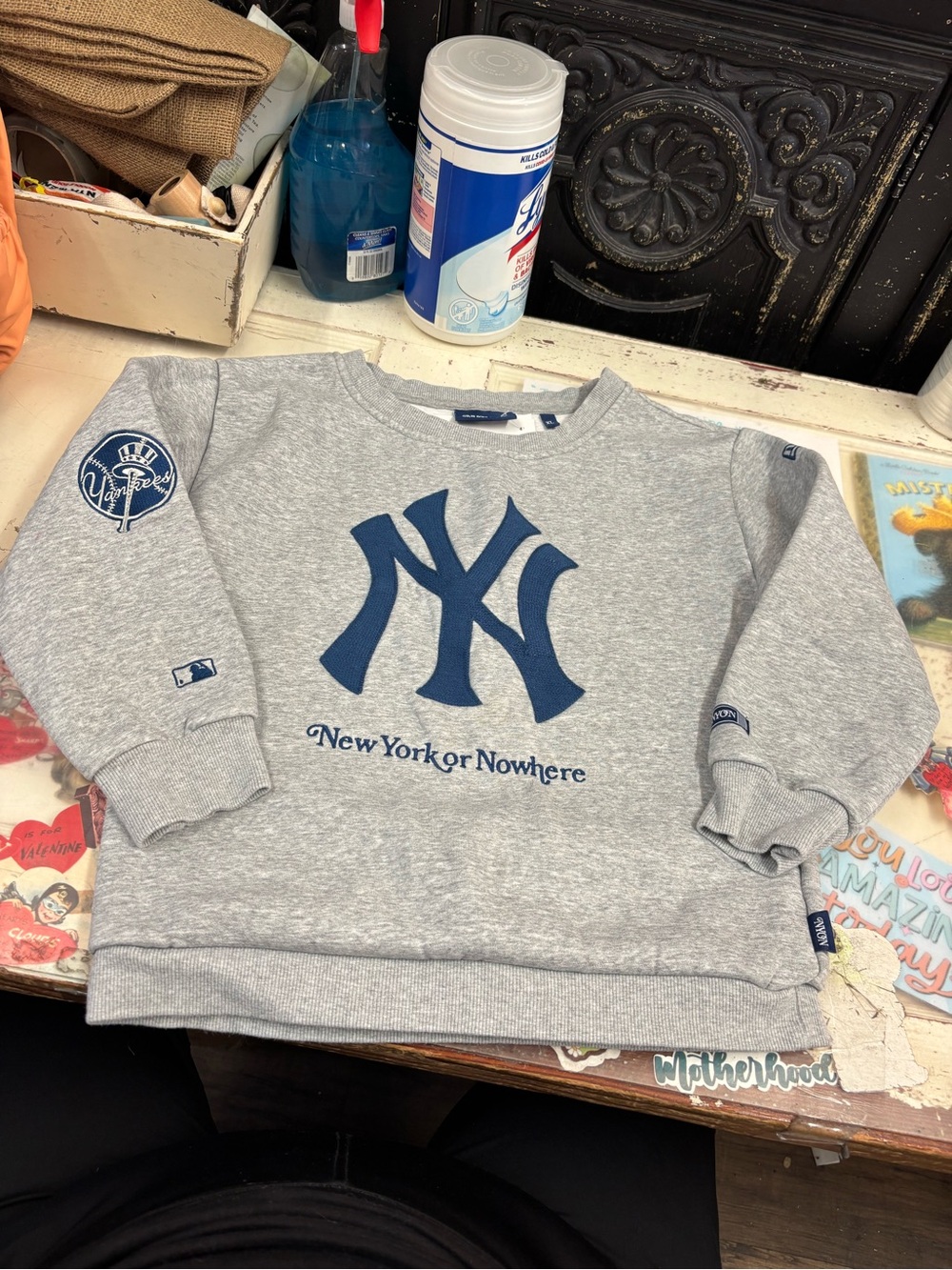 New York Yankees Gray Kids Sweatshirt - New York or Nowhere